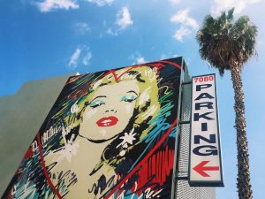 A parking lot in Los Angeles
