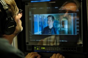 Jon Wright directing Damien Molony on BRASSIC
