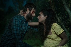 Douglas Booth and Hannah John-Kamen in UNWELCOME